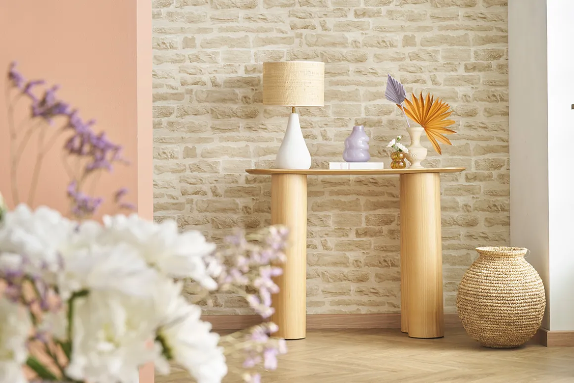 Hot Miliboo Mesa consola de diseño de madera clara 100 cm FOLEEN