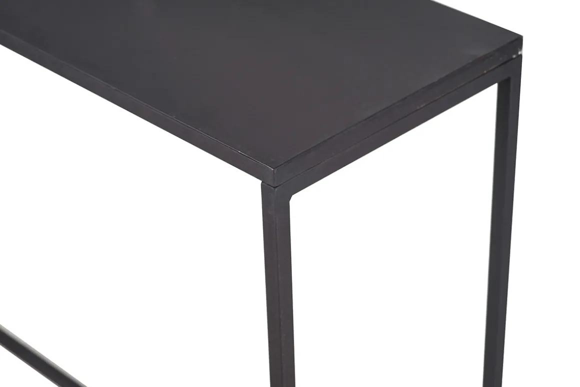 Online Miliboo Mesa consola industrial metal negro L100 cm KARL