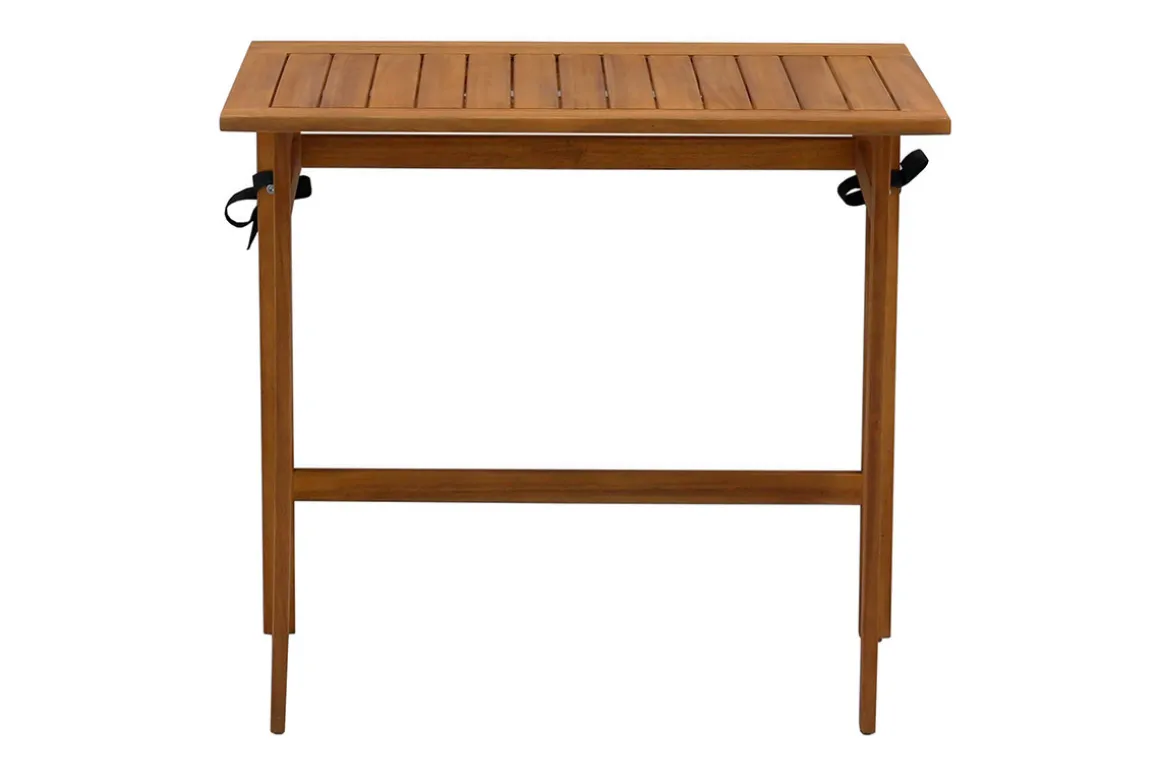 Clearance Miliboo Mesa de balcón plegable de madera maciza 80 cm CARMEN