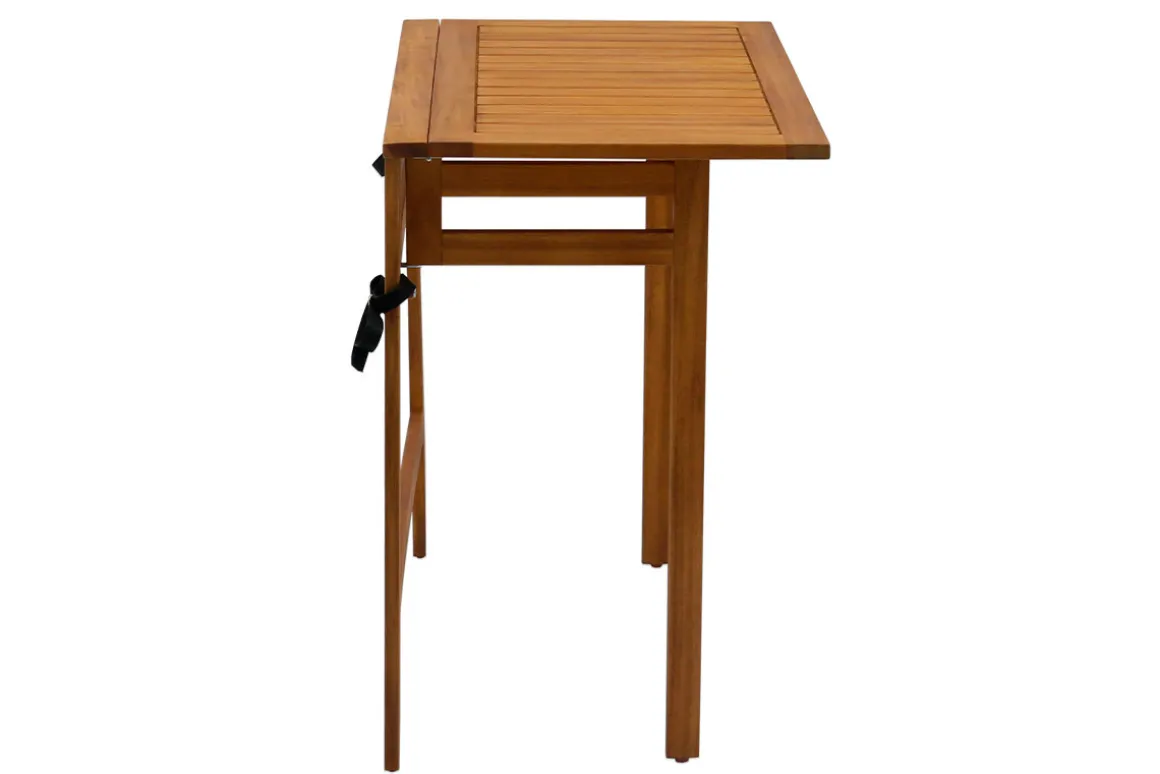 Clearance Miliboo Mesa de balcón plegable de madera maciza 80 cm CARMEN