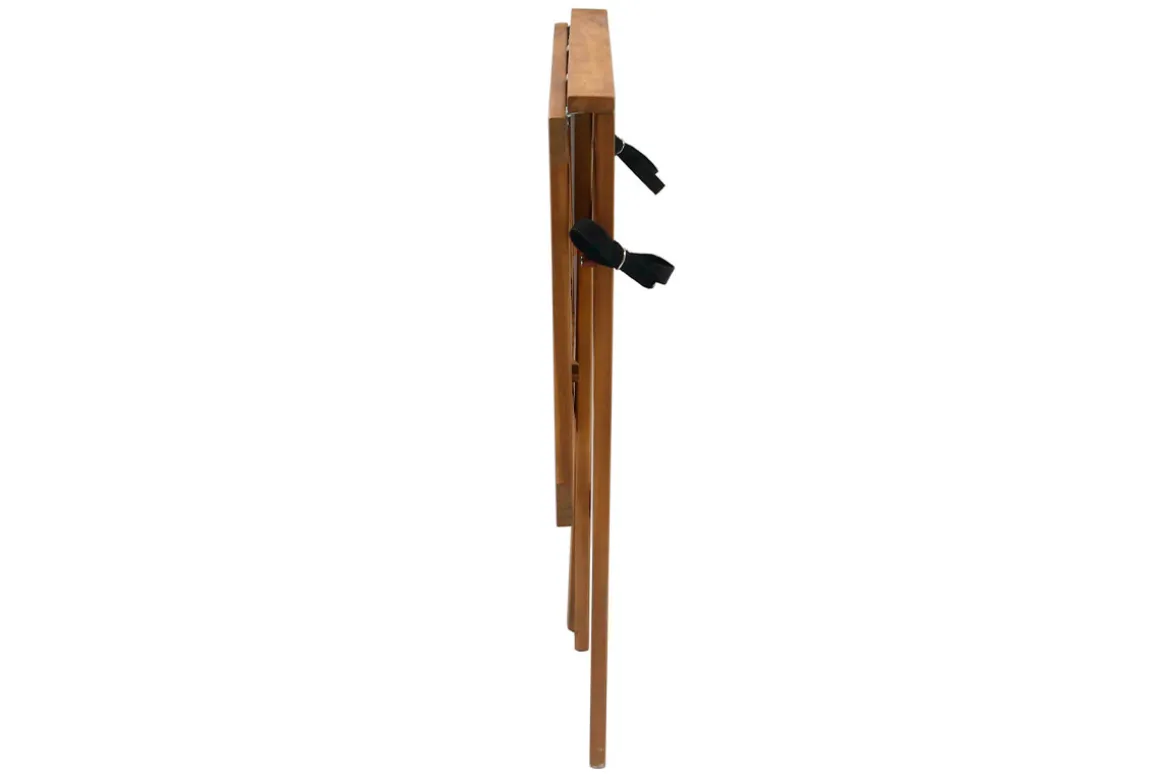 Clearance Miliboo Mesa de balcón plegable de madera maciza 80 cm CARMEN