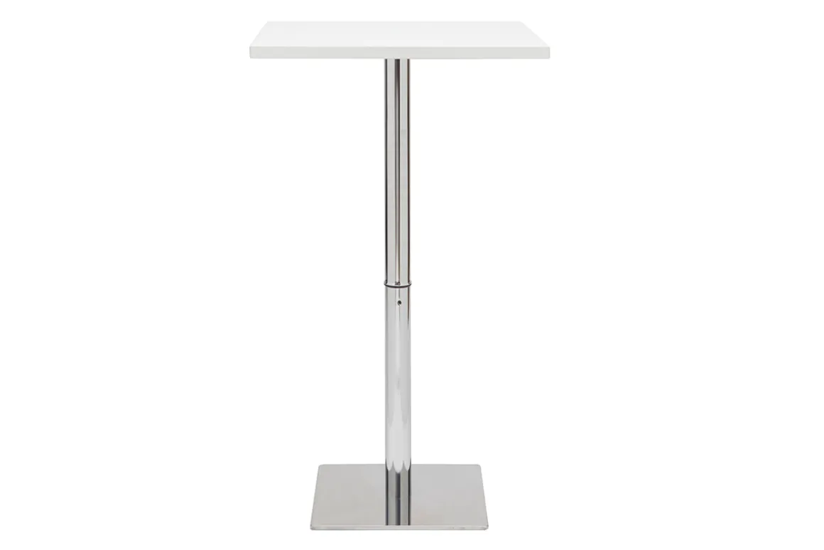 Outlet Miliboo Mesa de bar blanca cuadrada JACK