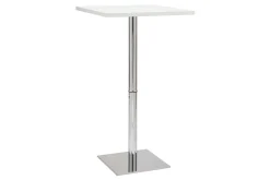 Outlet Miliboo Mesa de bar blanca cuadrada JACK