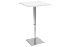 Outlet Miliboo Mesa de bar blanca cuadrada JACK