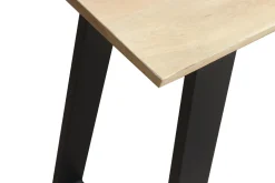 Store Miliboo Mesa de bar en mango y metal negro L120 cm VIJAY