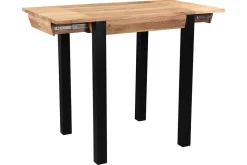 Sale Miliboo Mesa de bar extensible en acacia y metal L80-135 cm TRAP