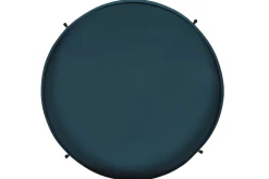 Discount Miliboo Mesa de centro con tablero reversible azul petróleo y negro SATEEN