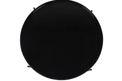 Discount Miliboo Mesa de centro con tablero reversible azul petróleo y negro SATEEN