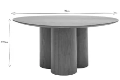 Best Sale Miliboo Mesa de centro de diseño de nogal HOLLEN