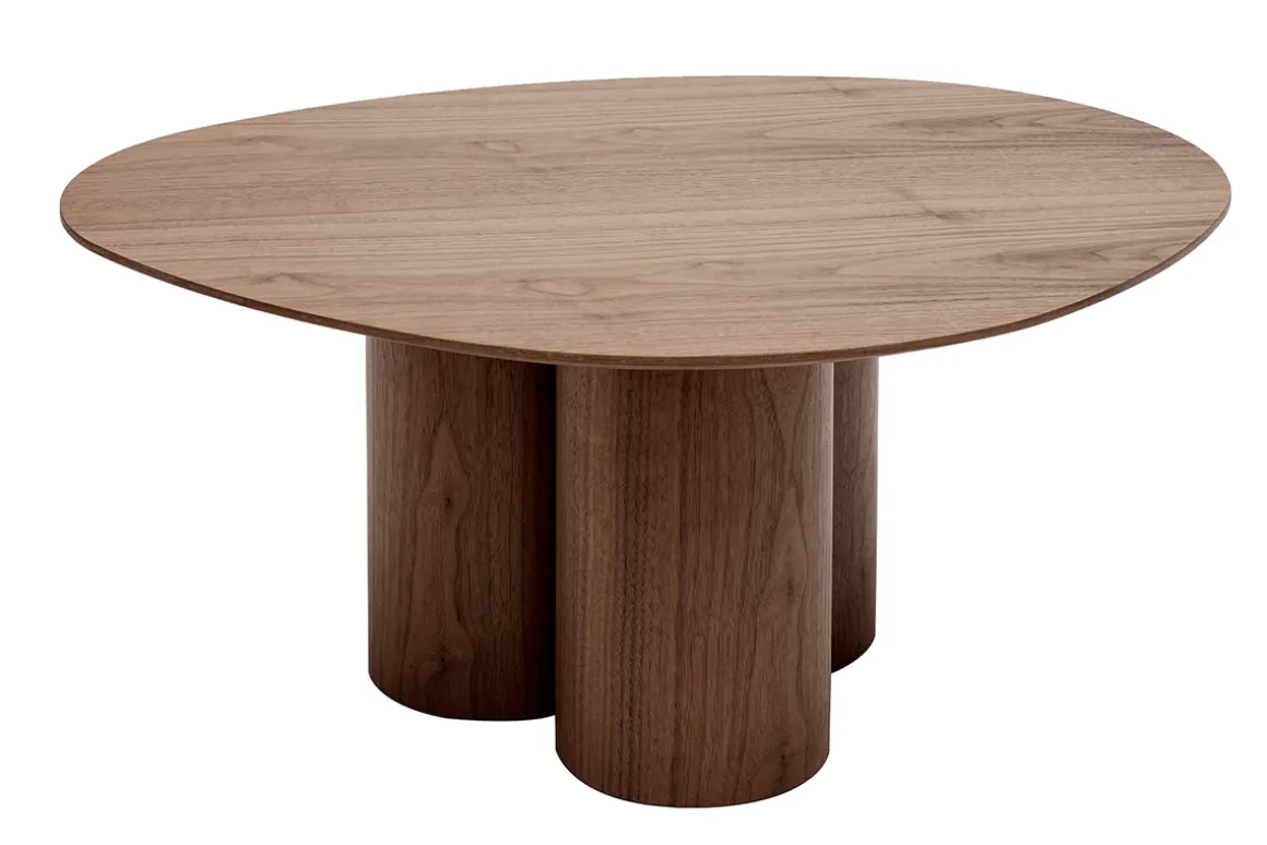 Best Sale Miliboo Mesa de centro de diseño de nogal HOLLEN