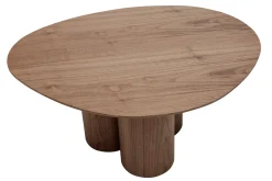 Best Sale Miliboo Mesa de centro de diseño de nogal HOLLEN