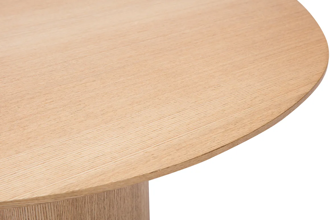 Fashion Miliboo Mesa de centro de diseño de madera clara 100 cm HOLLEN