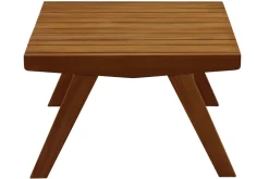 Fashion Miliboo Mesa de centro de jardín de madera maciza TIDAK