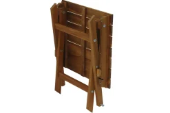 Shop Miliboo Mesa de centro de jardín plegable de madera maciza 40 x 40 cm ITZA