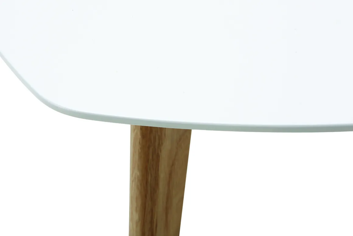 Shop Miliboo Mesa de centro diseño blanco L80 cm EKKA