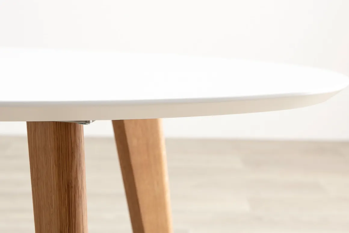 Hot Miliboo Mesa de centro diseño blanco L120 cm EKKA