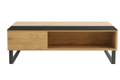 Fashion Miliboo Mesa de centro elevable en madera y metal WYNN
