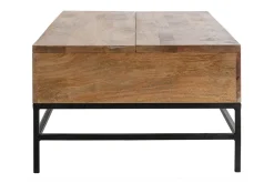 Sale Miliboo Mesa de centro elevable industrial mango y metal L110 cm YPSTER