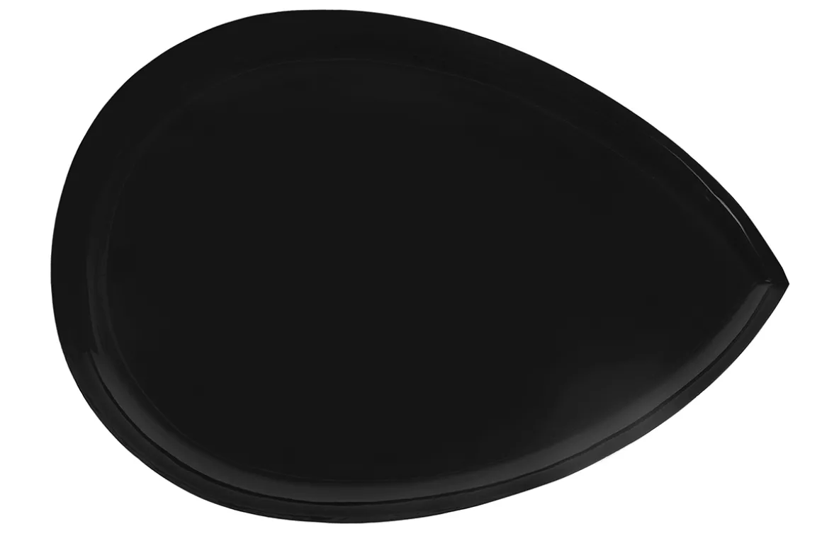 Clearance Miliboo Mesa de centro en acero lacada negro DROP