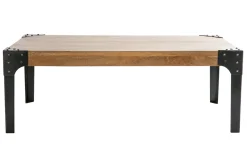 Flash Sale Miliboo Mesa de centro en mango y metal negro L100 cm MADISON