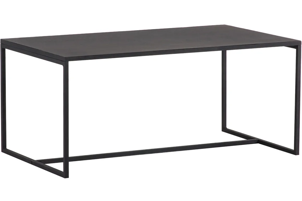 New Miliboo Mesa de centro industrial metal negro KARL