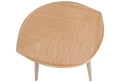 Sale Miliboo Mesa de centro madera en forma de hoja L60 cm PHYLL