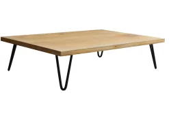 Clearance Miliboo Mesa de centro mango patas horquilla metal VIBES