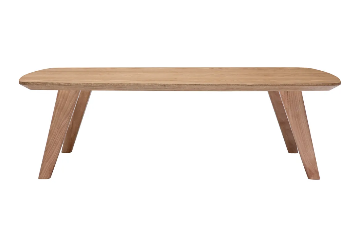 Best Sale Miliboo Mesa de centro nórdica de fresno 120 cm FIFTIES