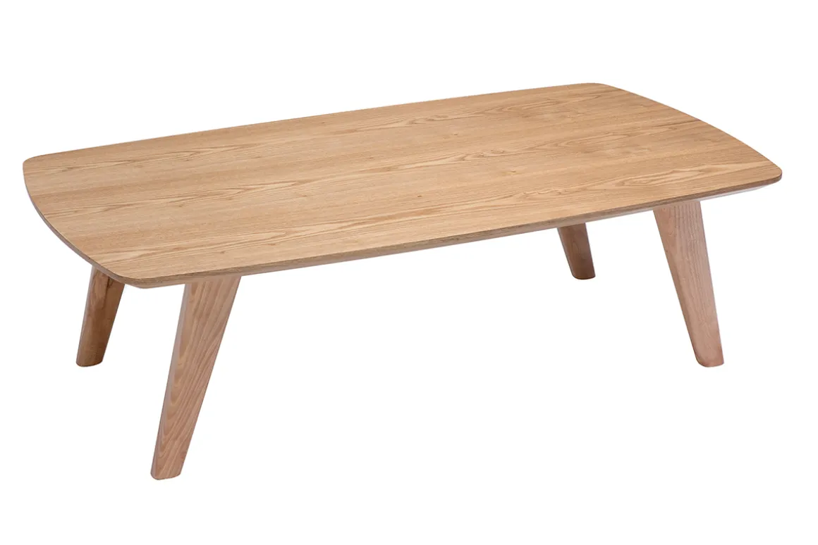 Best Sale Miliboo Mesa de centro nórdica de fresno 120 cm FIFTIES