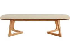 Best Sale Miliboo Mesa de centro rectangular nórdica de madera clara 150 cm JUKE