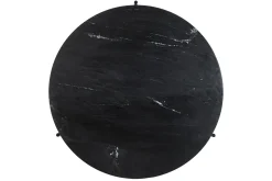 Shop Miliboo Mesa de centro redonda de mármol negro 90 cm diám. BUMCELLO