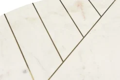 Flash Sale Miliboo Mesa de centro redonda en mármol blanco SILLON
