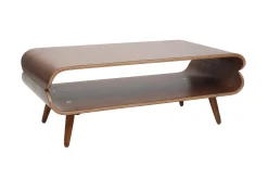 Best Sale Miliboo Mesa de centro vintage nogal TAKLA