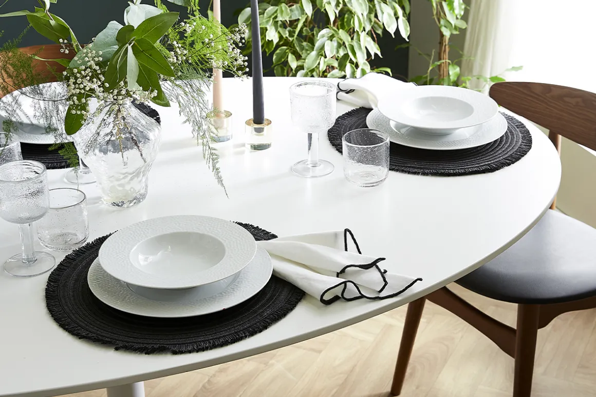 Shop Miliboo Mesa de comedor diseño blanco L170 HALIA