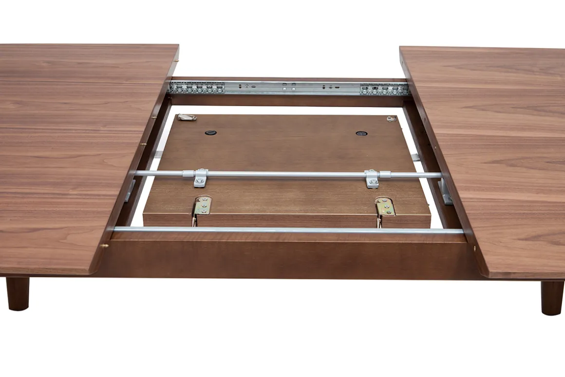 Cheap Miliboo Mesa de comedor diseño extensible nogal L180-230 FIFTIES