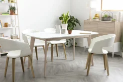 Store Miliboo Mesa de comedor diseño L150 LEENA