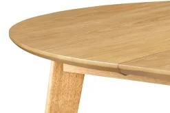 Flash Sale Miliboo Mesa de comedor diseño redonda extensible roble L120-150 LEENA