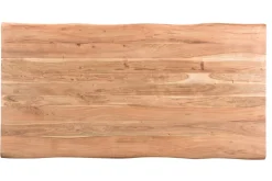 Shop Miliboo Mesa de comedor en acacia y metal negro L175 KORA