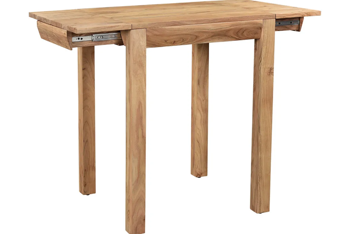 Clearance Miliboo Mesa de comedor extensible en acacia maciza L80-135 cm BALTO