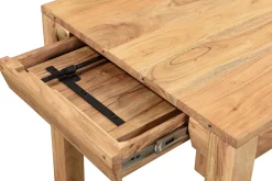 Clearance Miliboo Mesa de comedor extensible en acacia maciza L80-135 cm BALTO