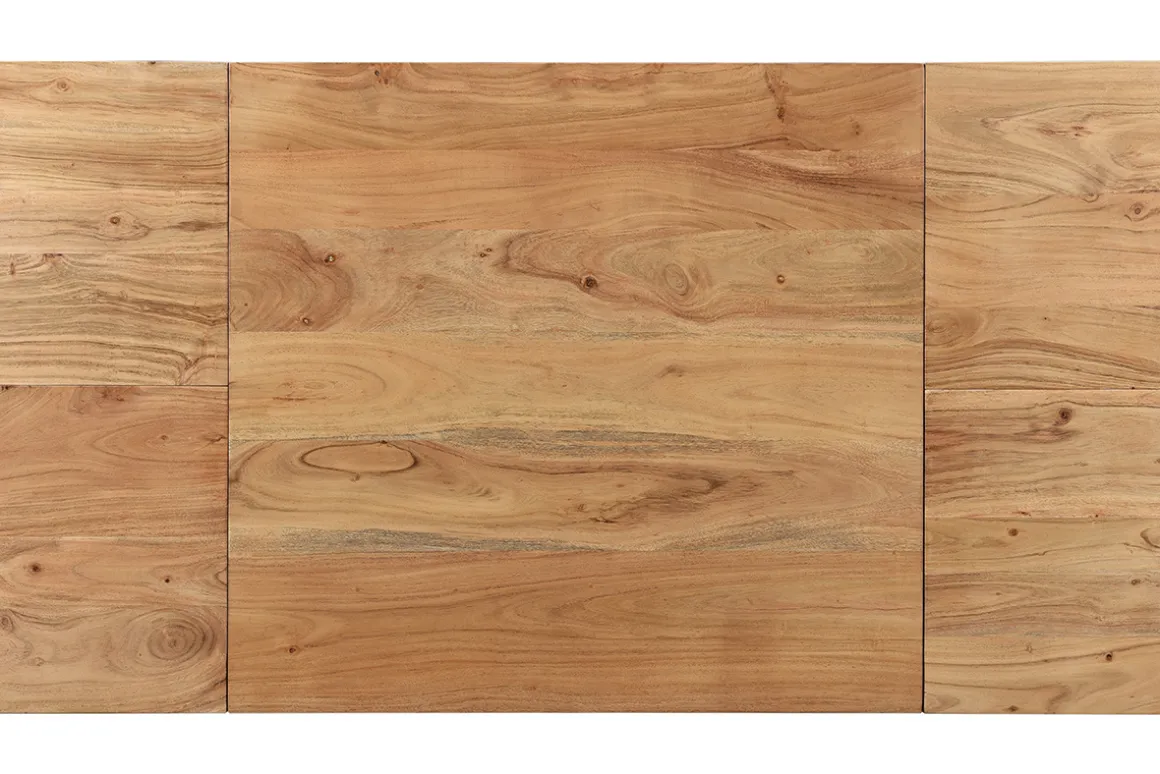 Clearance Miliboo Mesa de comedor extensible en acacia maciza L80-135 cm BALTO