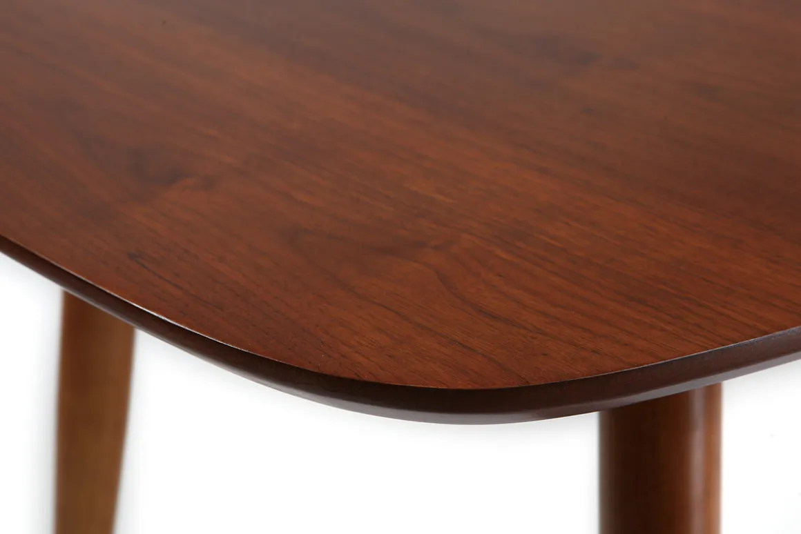 Discount Miliboo Mesa de comedor extensible en nogal natural L130-160 cm NORDECO
