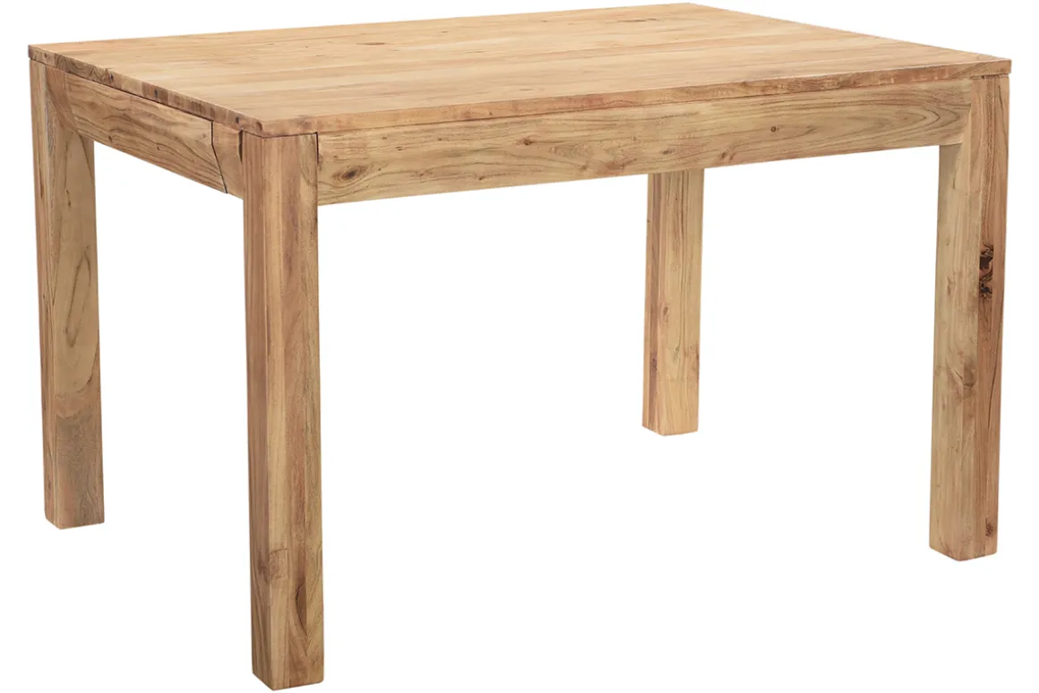 Store Miliboo Mesa de comedor extensible en acacia maciza L120-210 cm BALTO
