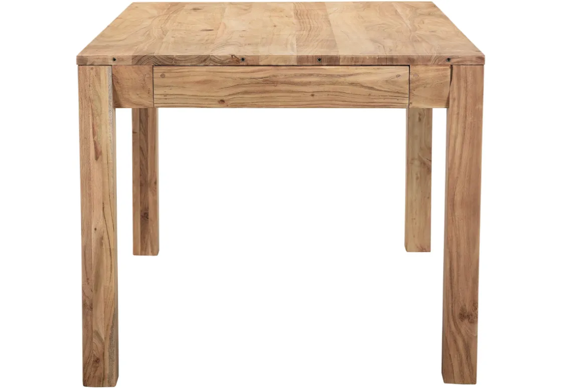 Store Miliboo Mesa de comedor extensible en acacia maciza L120-210 cm BALTO