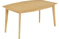 Store Miliboo Mesa de comedor extensible nórdica en madera clara L150-200 LEENA