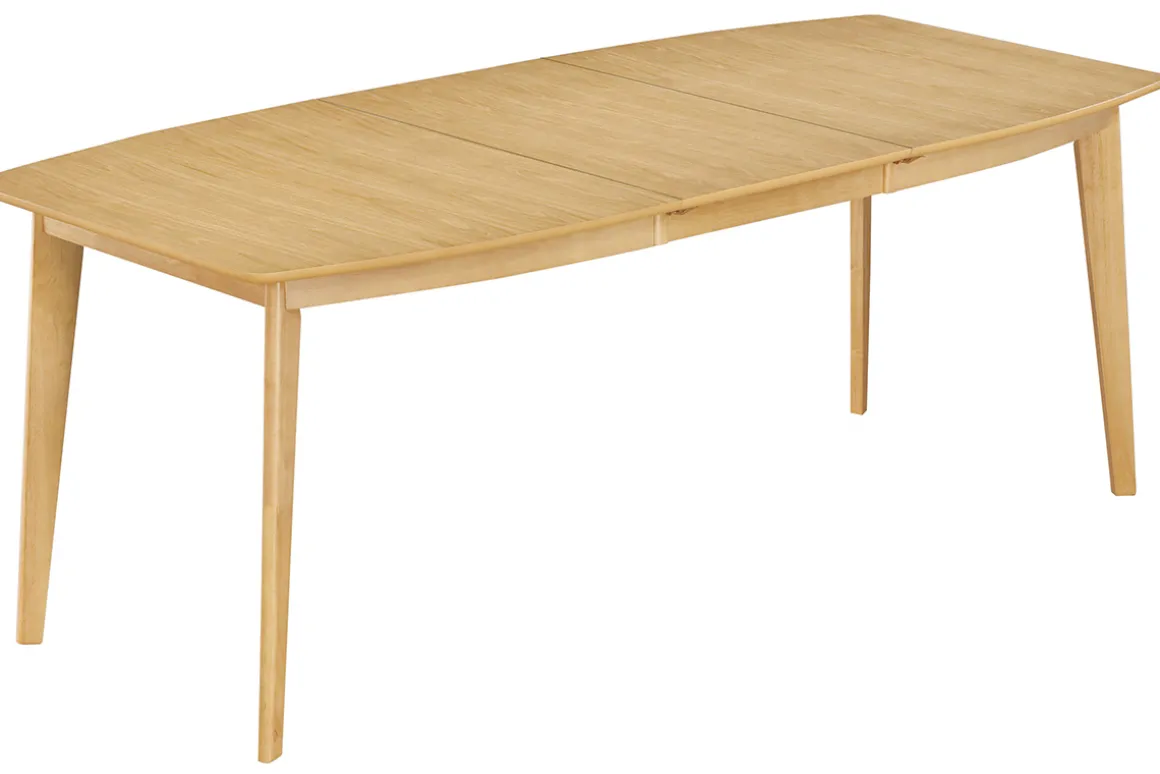 Store Miliboo Mesa de comedor extensible nórdica en madera clara L150-200 LEENA