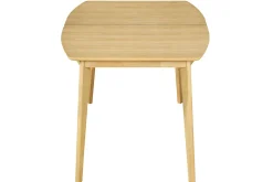 Store Miliboo Mesa de comedor extensible nórdica en madera clara L150-200 LEENA