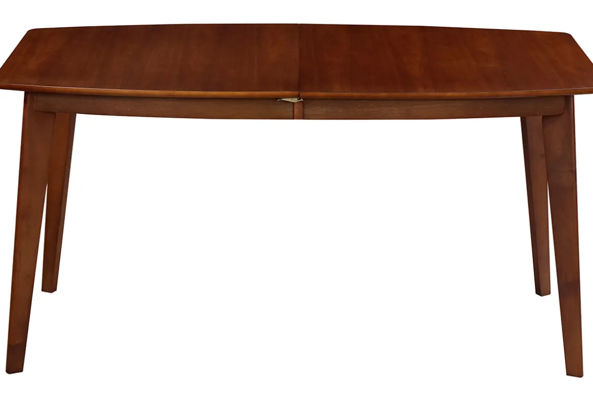Shop Miliboo Mesa de comedor extensible nórdica nogal L150-200 LEENA