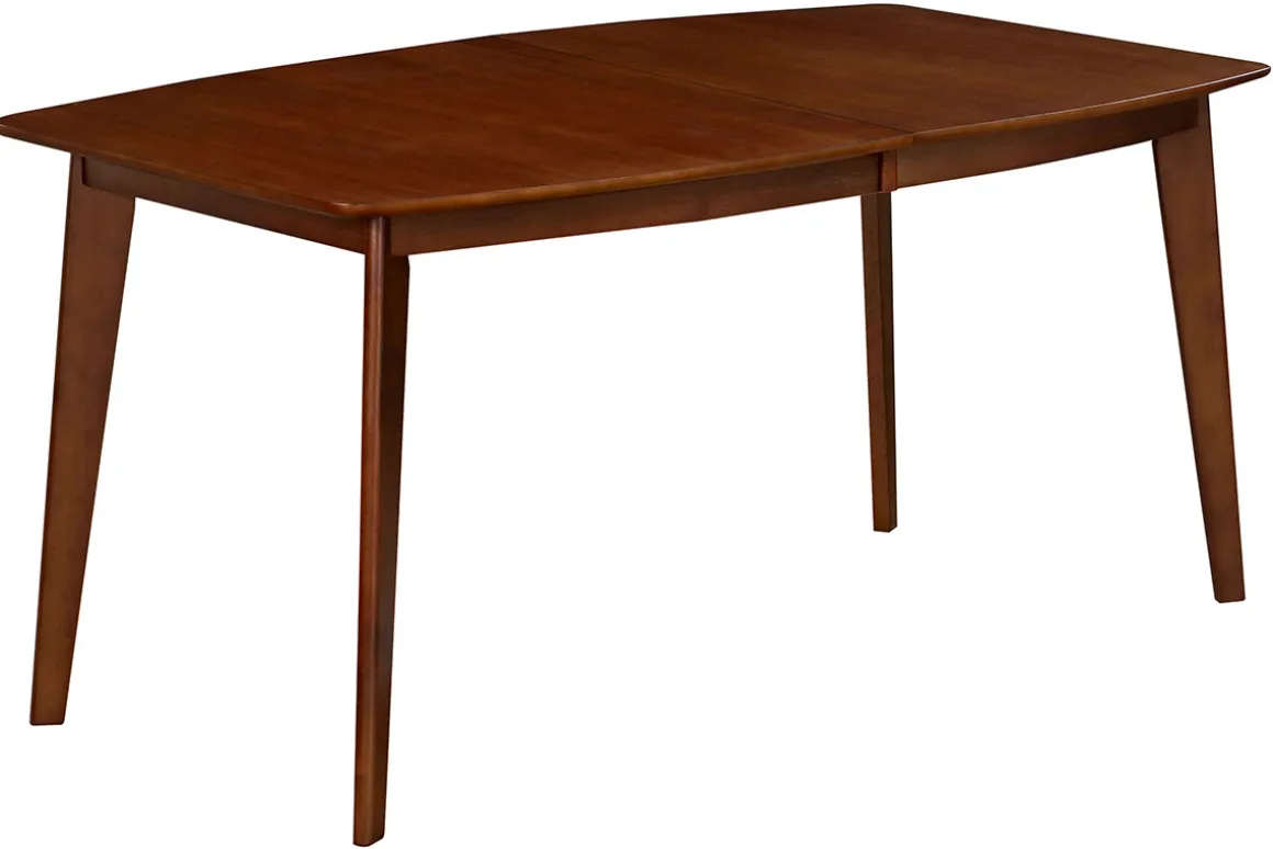 Shop Miliboo Mesa de comedor extensible nórdica nogal L150-200 LEENA