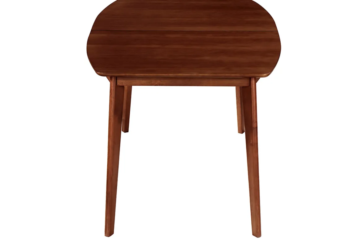 Shop Miliboo Mesa de comedor extensible nórdica nogal L150-200 LEENA